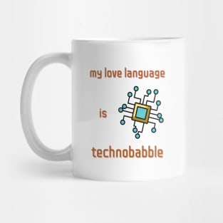 Technobabble Science Fiction Design Mug